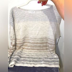 NWT- White + Warren Bateau Neckline Cashmere Sweater